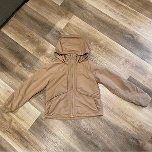 Lululemon Mushroom waist length Rain Coat